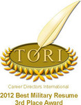Resume Writing Industry Award 2012